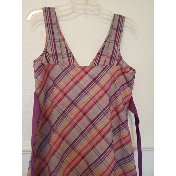 Patagonia Dress Plaid Madras Seersucker Netty Dress Size 10 90s Y2K - Picture 6 of 15